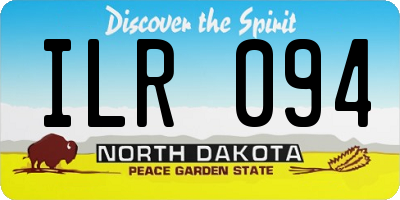 ND license plate ILR094