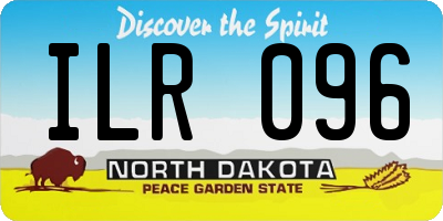 ND license plate ILR096