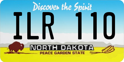 ND license plate ILR110