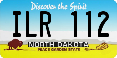 ND license plate ILR112