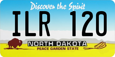 ND license plate ILR120