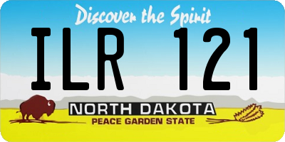 ND license plate ILR121