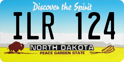 ND license plate ILR124