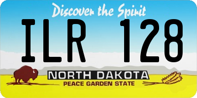 ND license plate ILR128