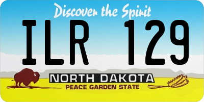 ND license plate ILR129