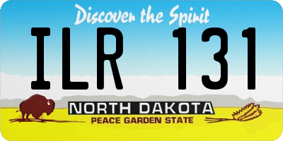 ND license plate ILR131