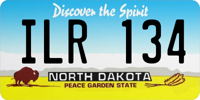 ND license plate ILR134