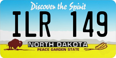 ND license plate ILR149