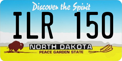 ND license plate ILR150