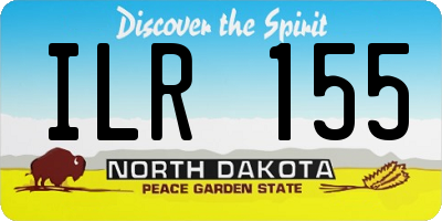 ND license plate ILR155