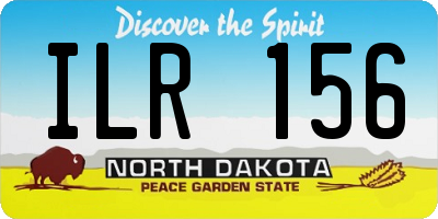 ND license plate ILR156