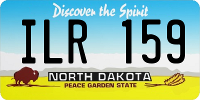 ND license plate ILR159