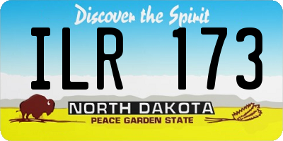 ND license plate ILR173