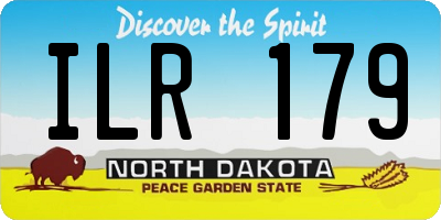 ND license plate ILR179