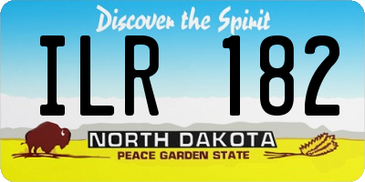 ND license plate ILR182