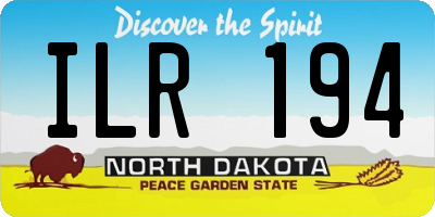 ND license plate ILR194