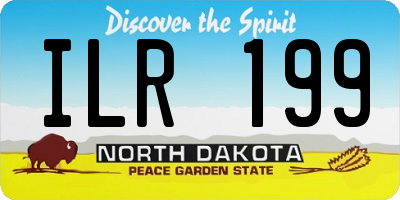 ND license plate ILR199