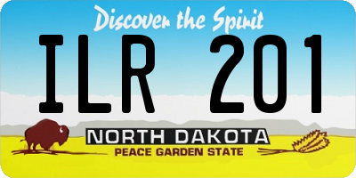 ND license plate ILR201