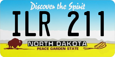 ND license plate ILR211