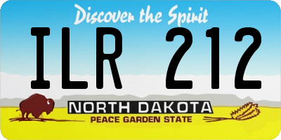 ND license plate ILR212