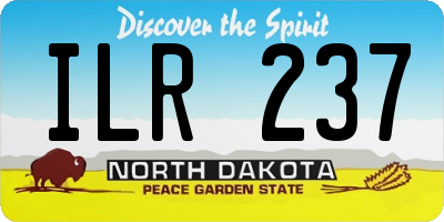 ND license plate ILR237