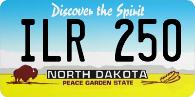ND license plate ILR250