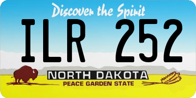ND license plate ILR252