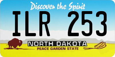 ND license plate ILR253