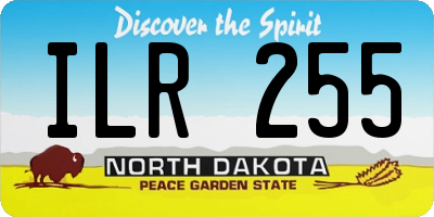 ND license plate ILR255