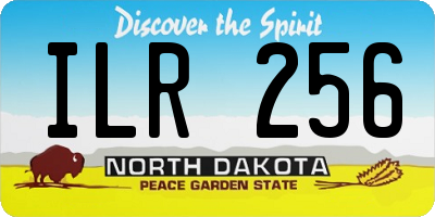 ND license plate ILR256
