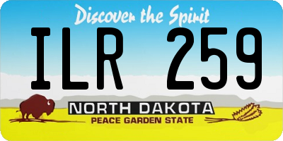 ND license plate ILR259