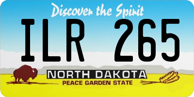 ND license plate ILR265