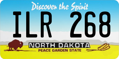 ND license plate ILR268