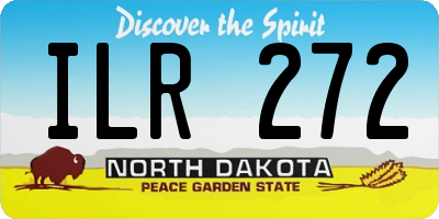 ND license plate ILR272