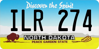 ND license plate ILR274