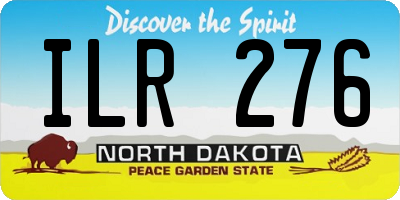 ND license plate ILR276