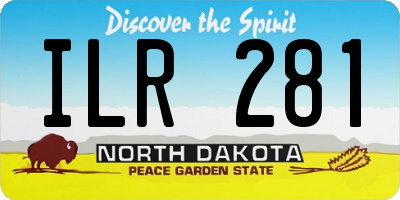 ND license plate ILR281