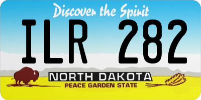 ND license plate ILR282