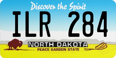 ND license plate ILR284
