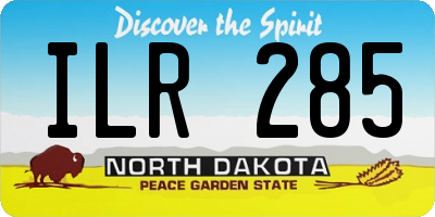 ND license plate ILR285