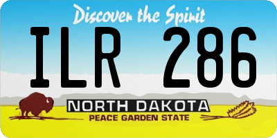 ND license plate ILR286