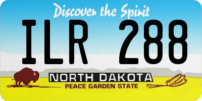 ND license plate ILR288