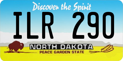 ND license plate ILR290