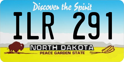 ND license plate ILR291