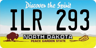 ND license plate ILR293