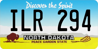 ND license plate ILR294