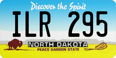 ND license plate ILR295