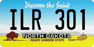 ND license plate ILR301