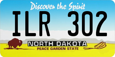 ND license plate ILR302