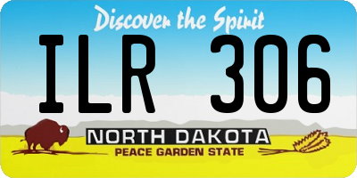 ND license plate ILR306